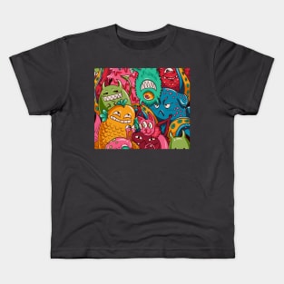 Funny monsters Kids T-Shirt